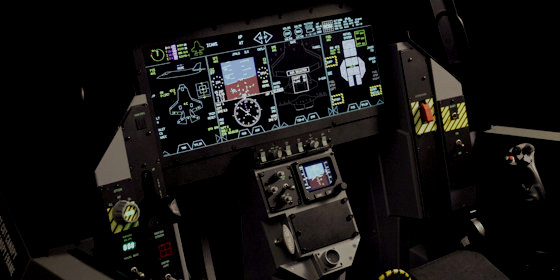 F-35 cockpit simulator
