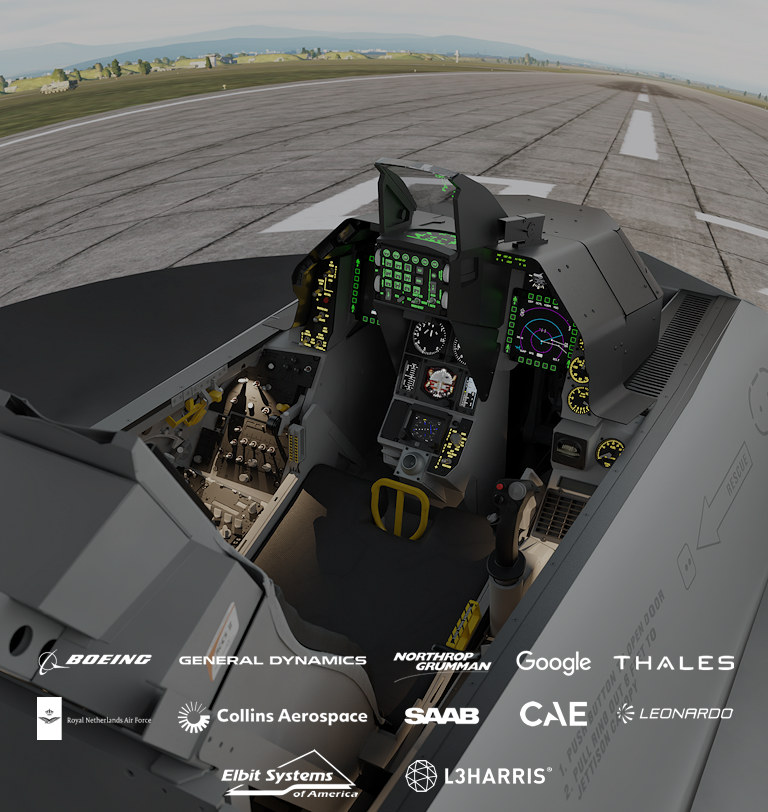 F-16 Fighter Jet Cockpit Simulator