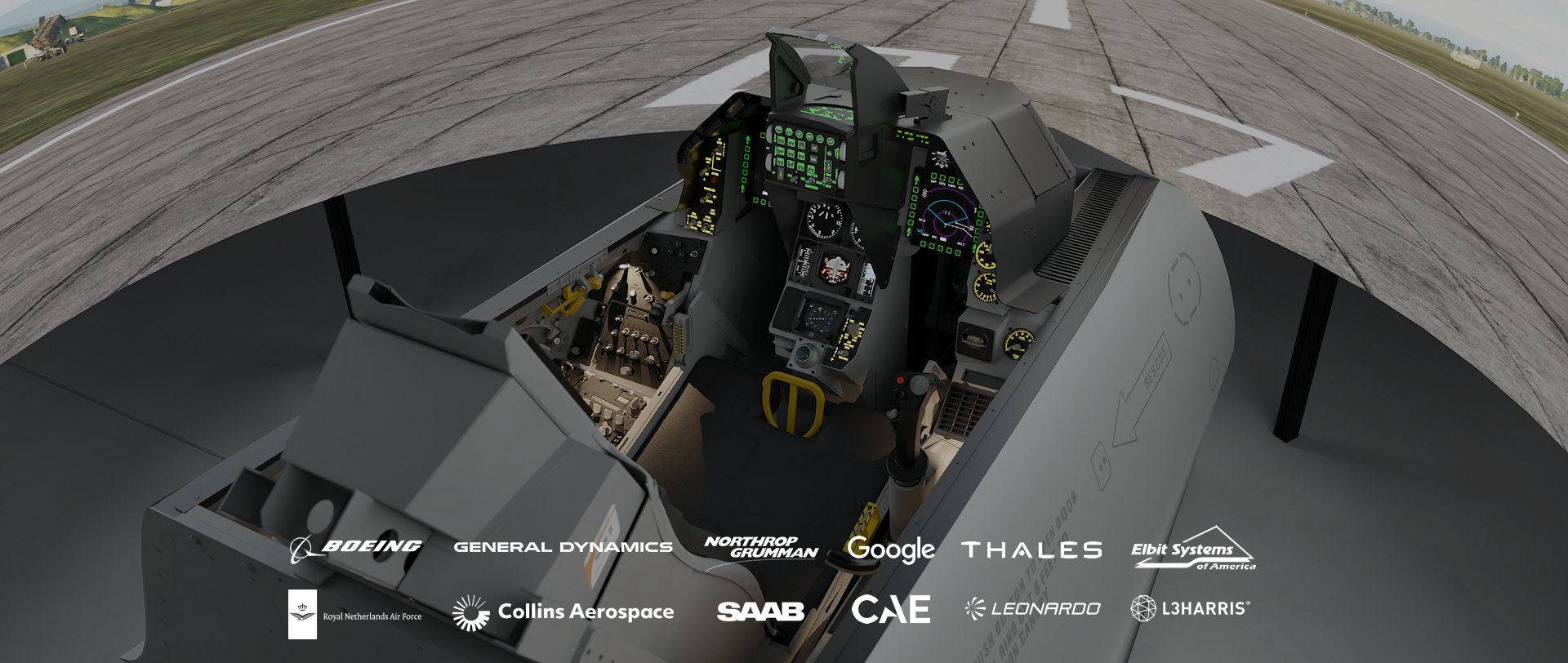 F-16 Fighter Jet Cockpit Simulator