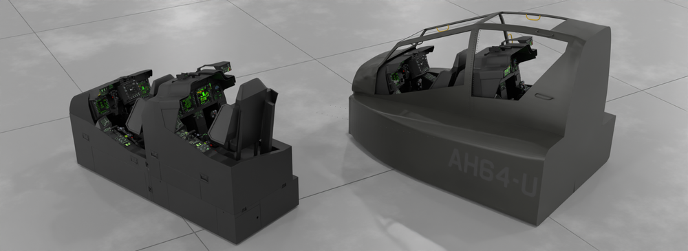 Full F-18 fighter simulator